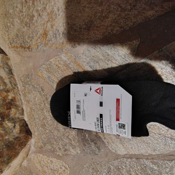 Reebok Men's Pro-Series No Show Liner Black Socks 2 Packs Size 6 - 12.5 NWT - Picture 5 of 6